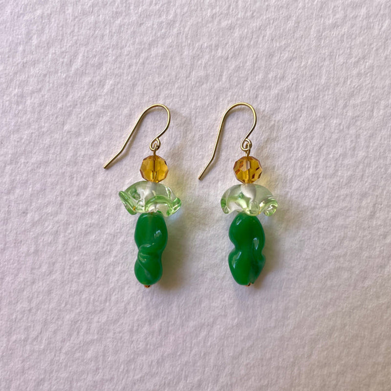 Project Bon - Boucles d'oreilles Souvenir XLI - Vert