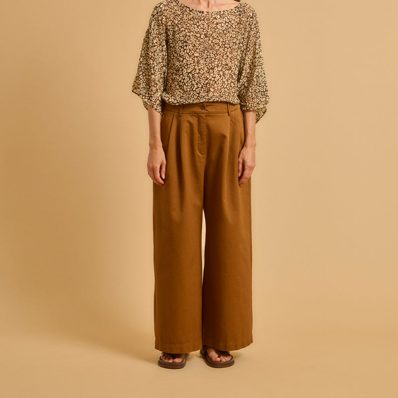 Diega - Pantalon Ponio - Marron Camel