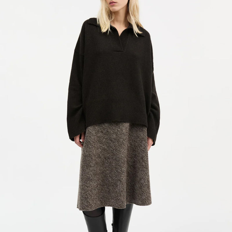 Skall Studio - Maille Dean - Marron Profond
