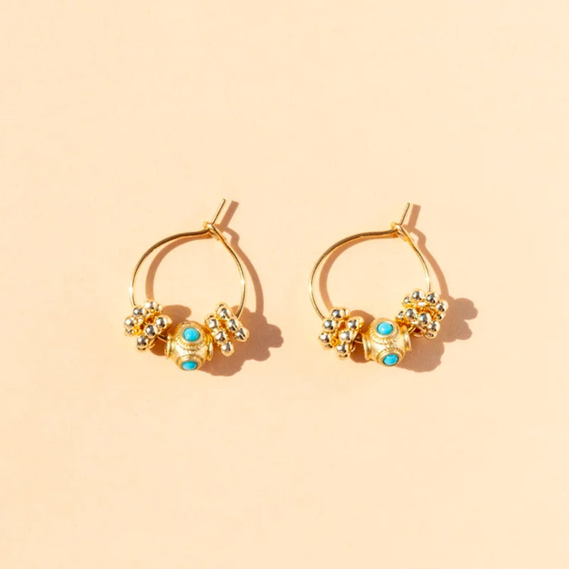 Juhu - Boucles d'oreilles Mini Cruz -Or