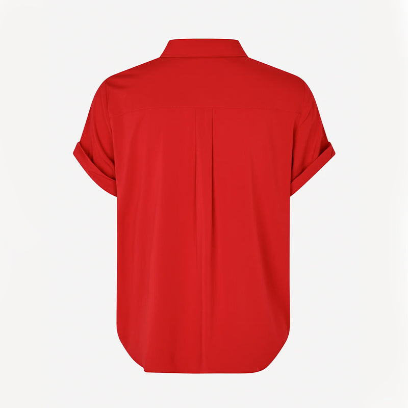 Samsoe Samsoe - Chemise Majan  - Haute Red