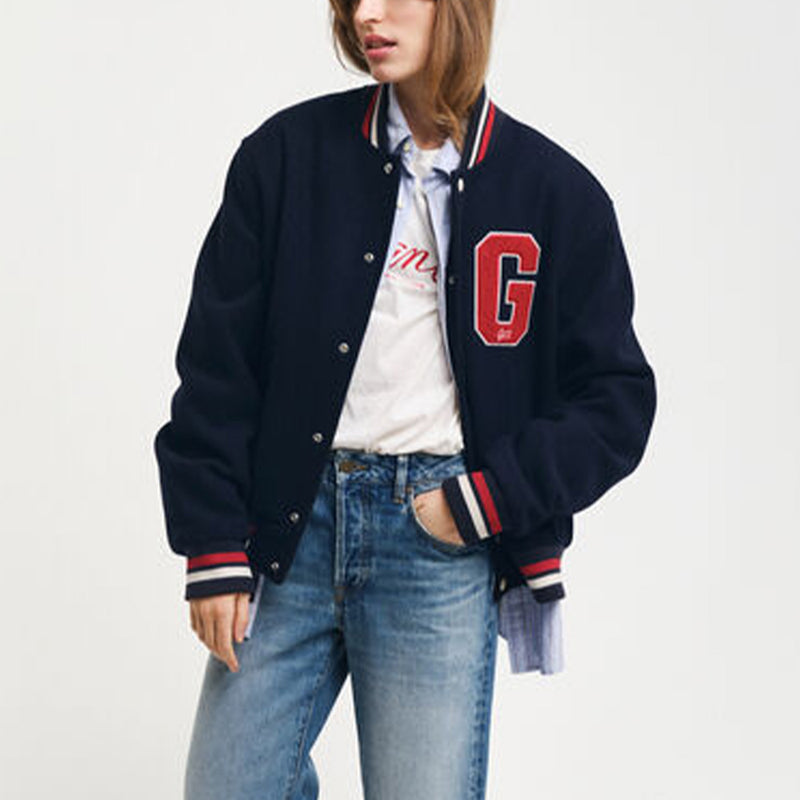 GANT - Veste en laine Varsity - Evening Blue