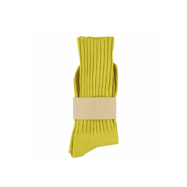 Escuyer - Chaussettes Crew - Jaune