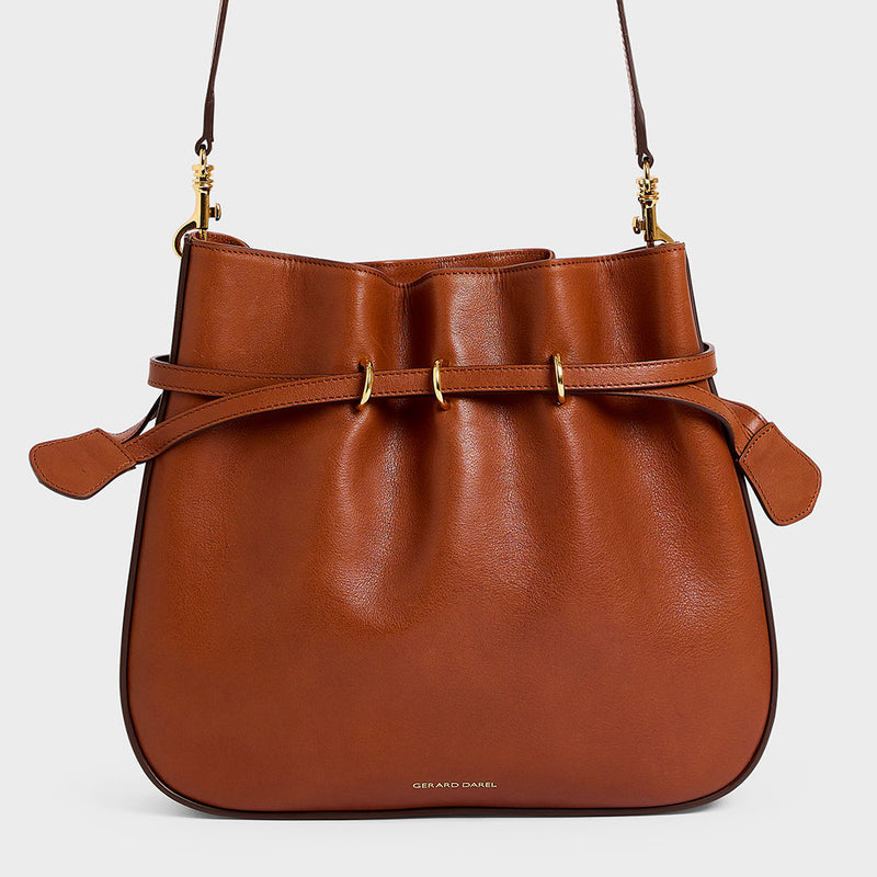 Gerard Darel - Sac seau en cuir Le Romy - Tan