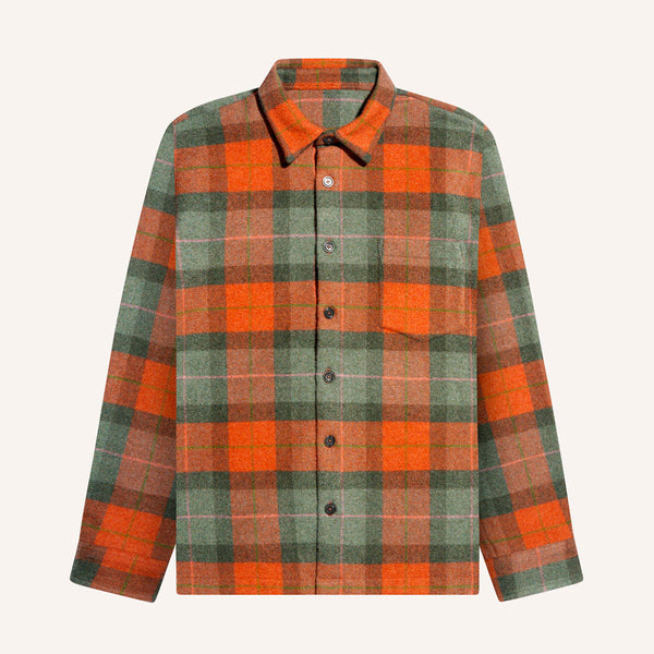 Later - Surchemise Epure - Tartan Orange & Vert