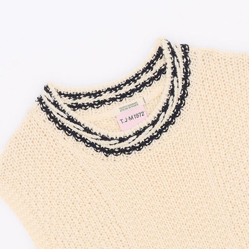 Tricots Jean Marc - Pull sans manches Meline - Ecru