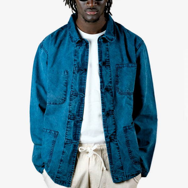 Bleu - Veste Shanghai Solid  - Pure Indigo