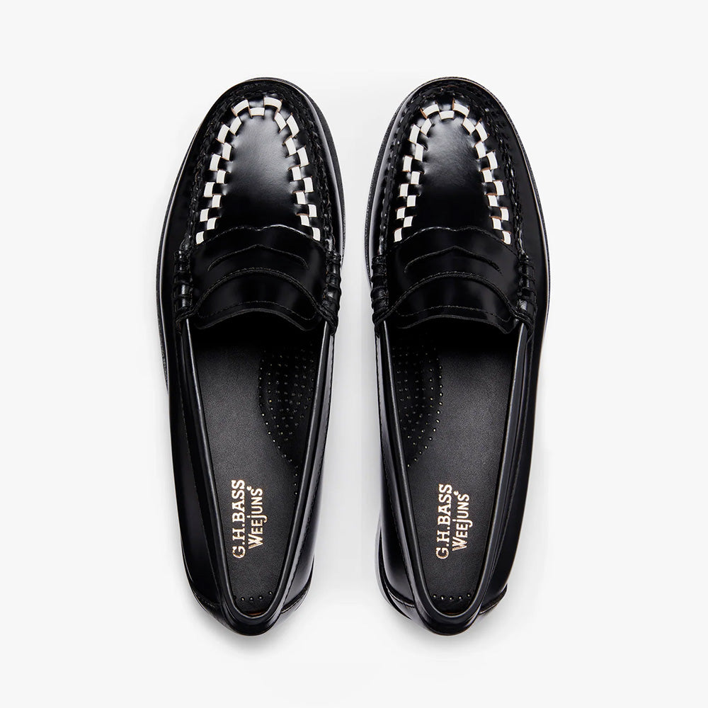 GH Bass - Weejuns Penny Braided Loafers - Black