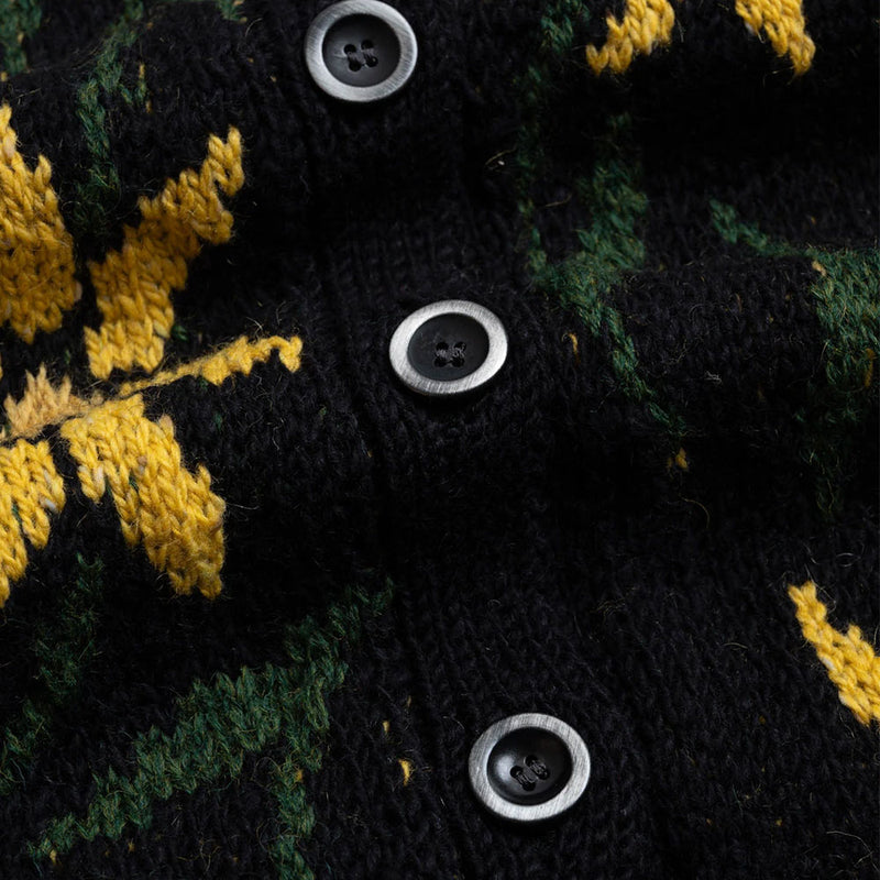 Howlin - Cardigan Fleur - Noir