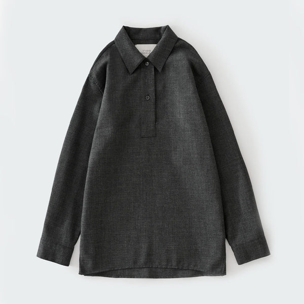 Studio Nicholson - Chemise Pinole - Ardoise Mélangée