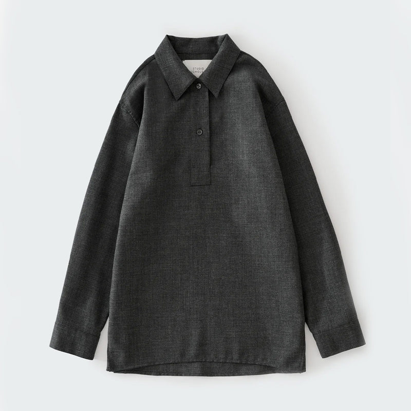 Studio Nicholson - Chemise Pinole - Ardoise Mélangée