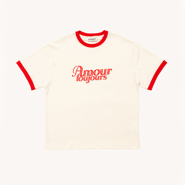 Carne Bollente - T Shirt Even More Amour - Blanc Cassé