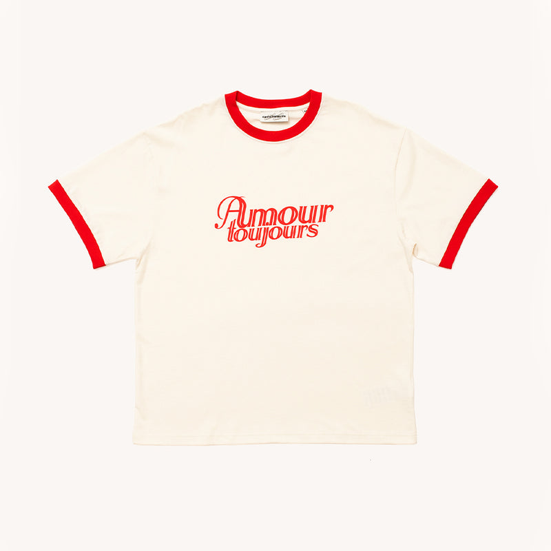 Carne Bollente - T Shirt Even More Amour - Blanc Cassé