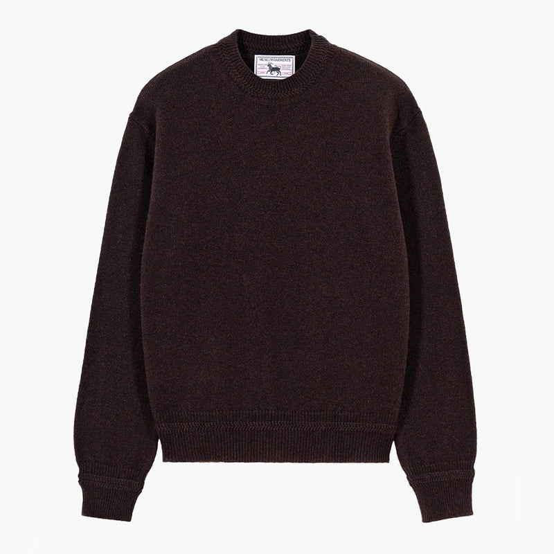 Museum Garments - Maille Boxy - Marron Foncé