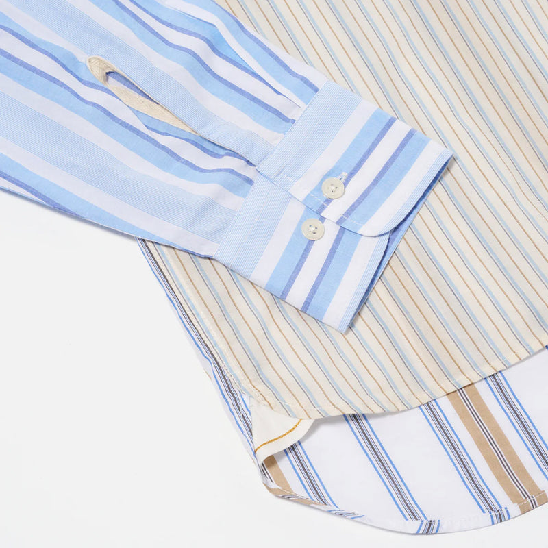 Universal Works - Chemise Panel - Mixed Stripes