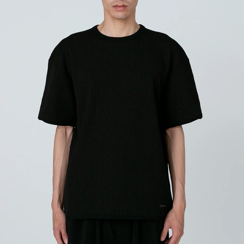 Snow Peak - T-Shirt Dry Waffle - Noir