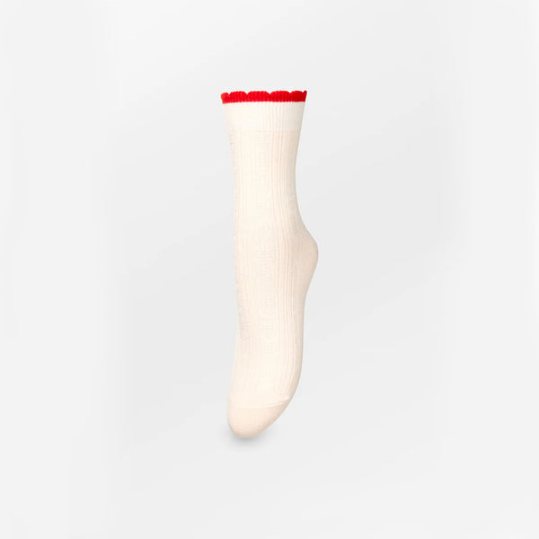 Becksöndergaard - Chaussettes Scallop  - Blanc