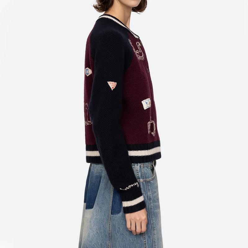 Sea NY - Cardigan Archer - Marine