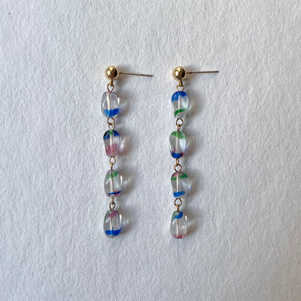 Project Bon - Boucles d'oreilles Souvenir Yuri - Colored Glass