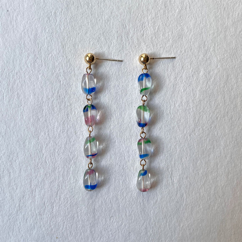 Project Bon - Boucles d'oreilles Souvenir Yuri - Colored Glass