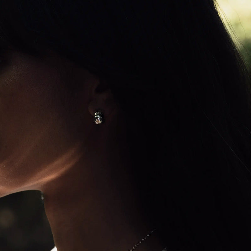 Fontennoy - Boucles d'oreilles Anneaux de Mona Kerbili- Argent