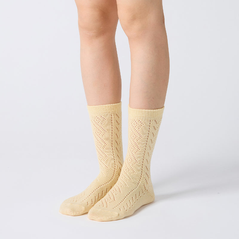 Babaco - Chaussettes Eyelet - Crème