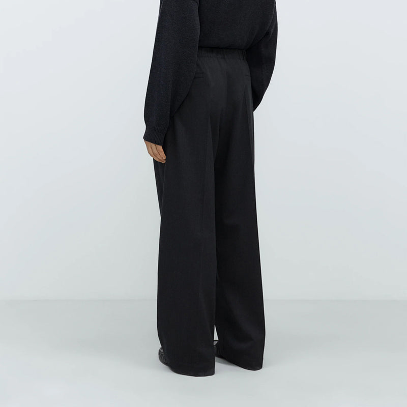 Cordera - Pantalon Plissé Décontracté - Anthracie