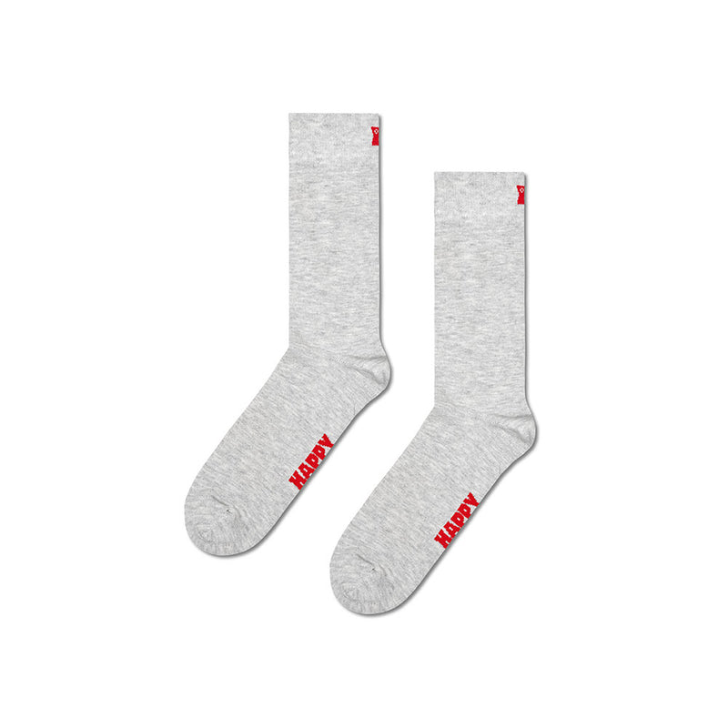Happy Socks - Chaussettes Hautes Solid - Gris