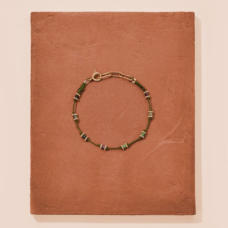 Tityaravy - Bracelet Lotus - Vert Zoïsite