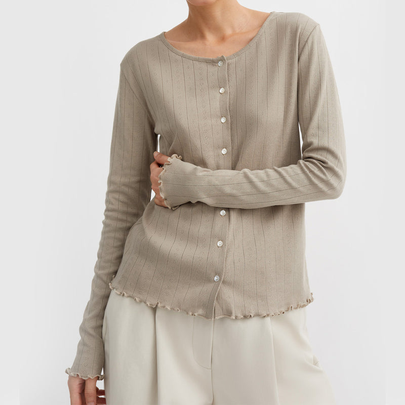 Skall Studio - Cardigan Edie - Stone Moss