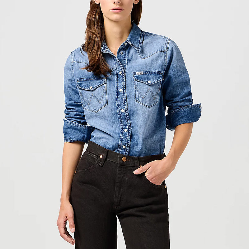 Wrangler - Chemise Heritage - Blue Melon