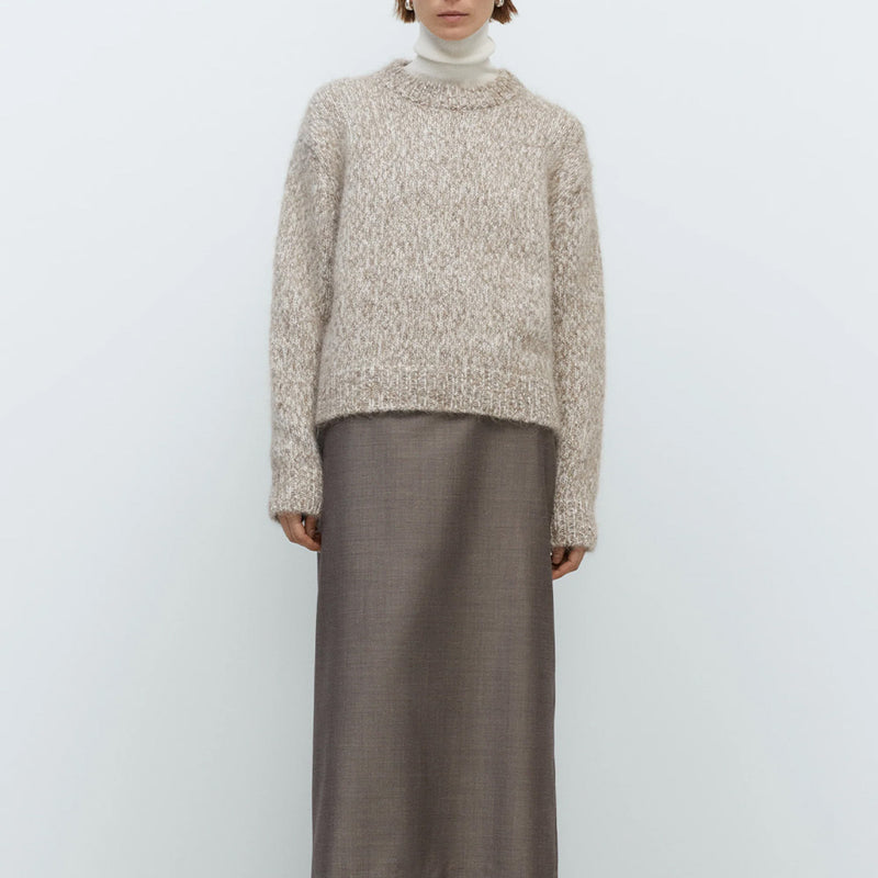 Cordera - Pull Chunky Mélangé - Beige