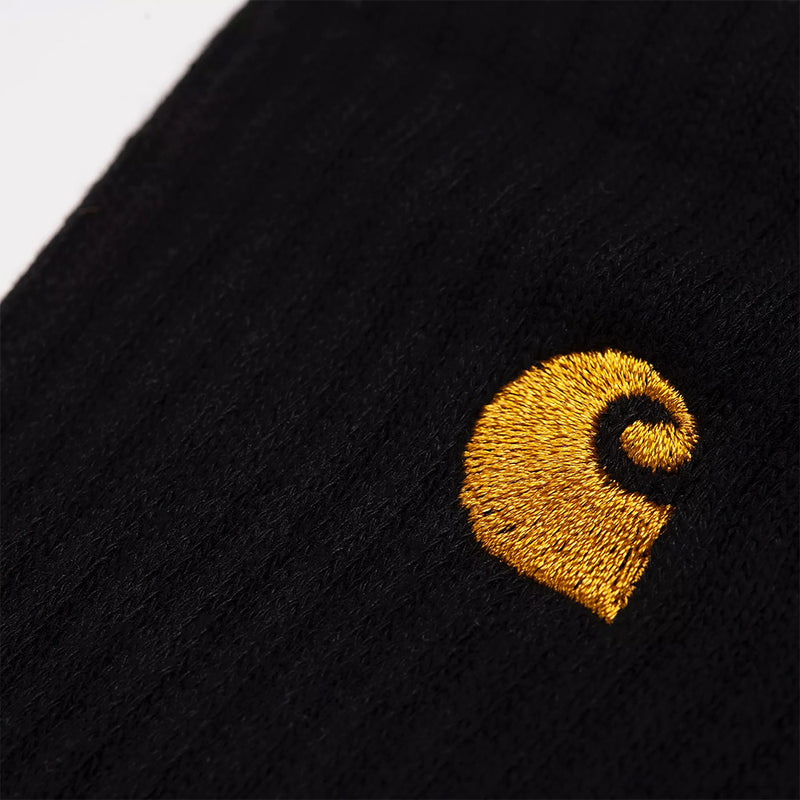 Carhartt WIP - Chaussettes Chase - Noir & Gold