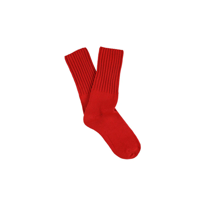 Escuyer - Chaussettes Crew - Rouge brilllant
