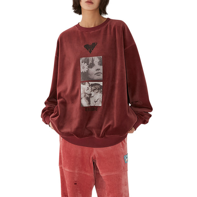 Halfway Native - Sweat Amor Velour - Bordeau