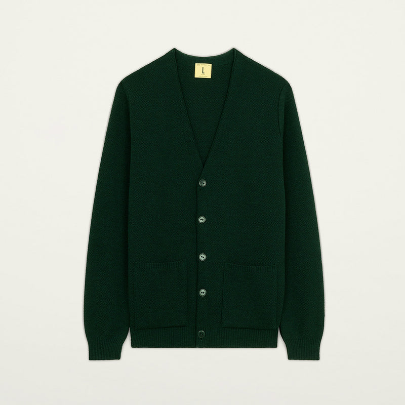 Nitto Knitwear - Cardigan Youri - Vert Fôret