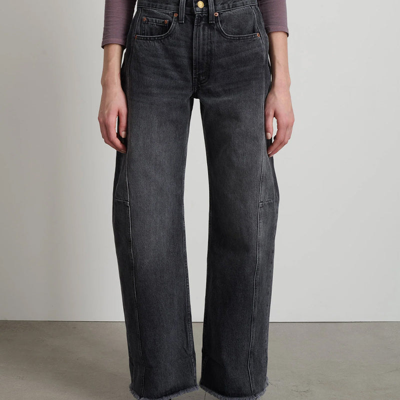 B Sides - Jeans Relaxed Lasso Cuffed - Noir