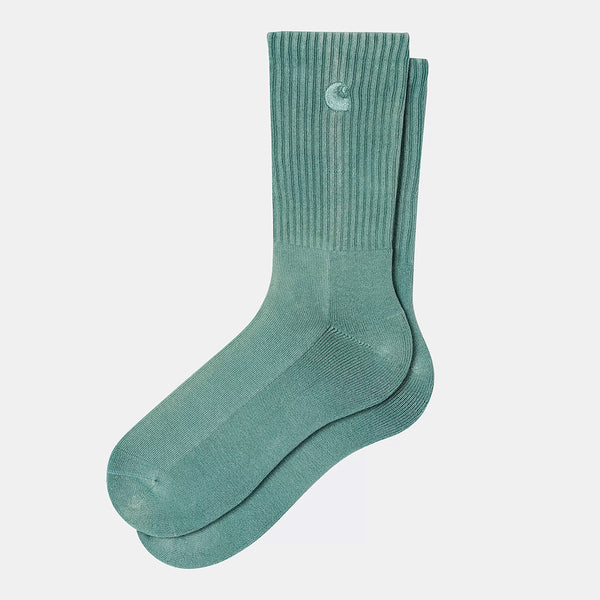 Carhartt WIP - Chaussettes Hudson - Vert Saguaro chalk wash