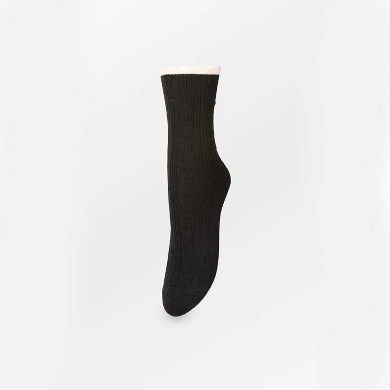 Becksöndergaard - Chaussettes Scallop  - Noir