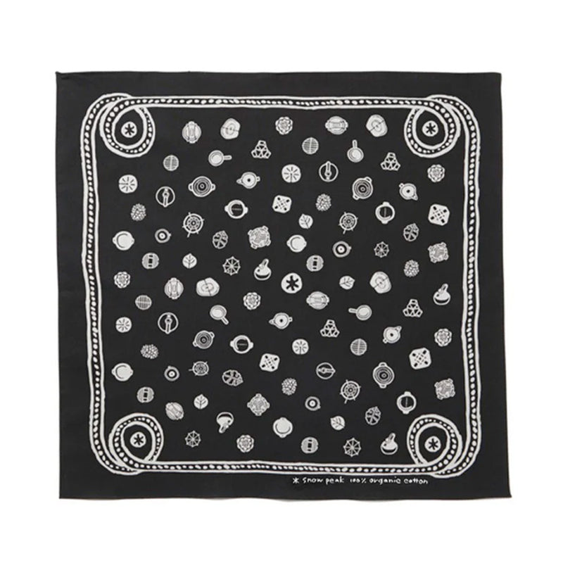 Snow Peak - Bandana Dot - Noir