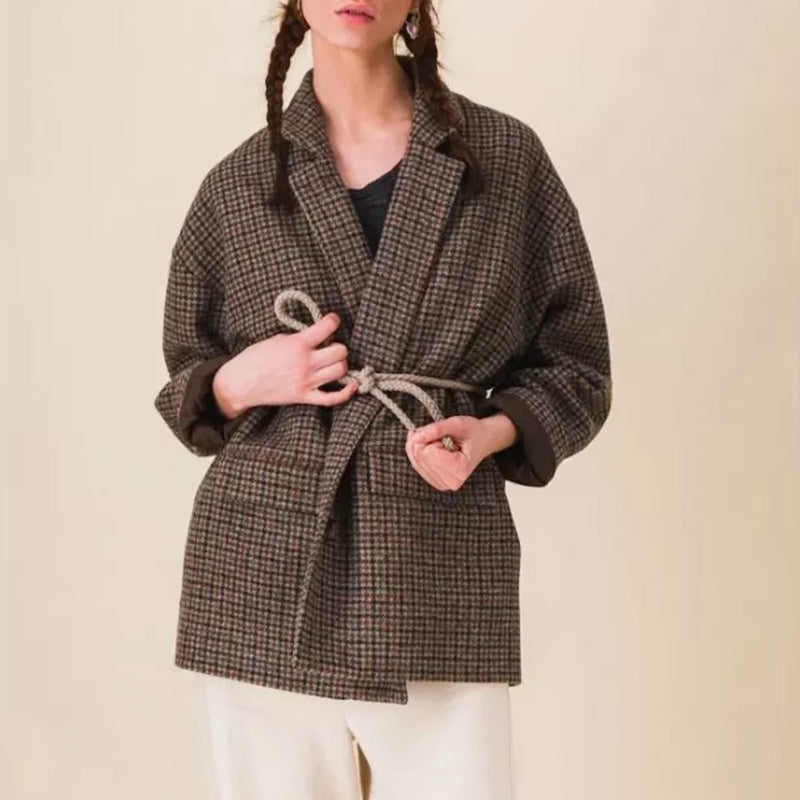 Sixsoeurs - Veste Serge - Châtaigne