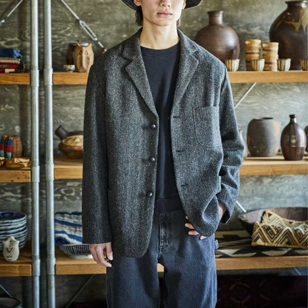 OrSlow - Veste Décontracté Harris Tweed - Noir