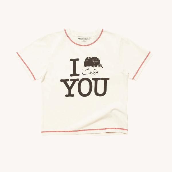 Carne Bollente - T Shirt Love you tender  - Blanc