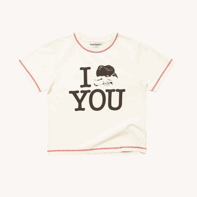 Carne Bollente - T Shirt Love you tender  - Blanc