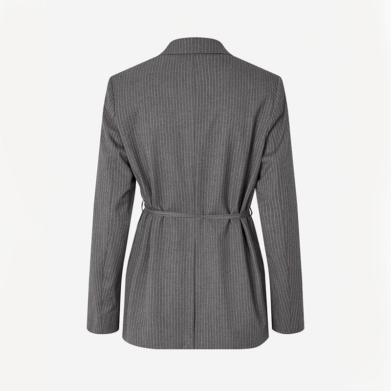 Samsoe Samsoe - Veste Ceinture Salot - Dark Gull Gray