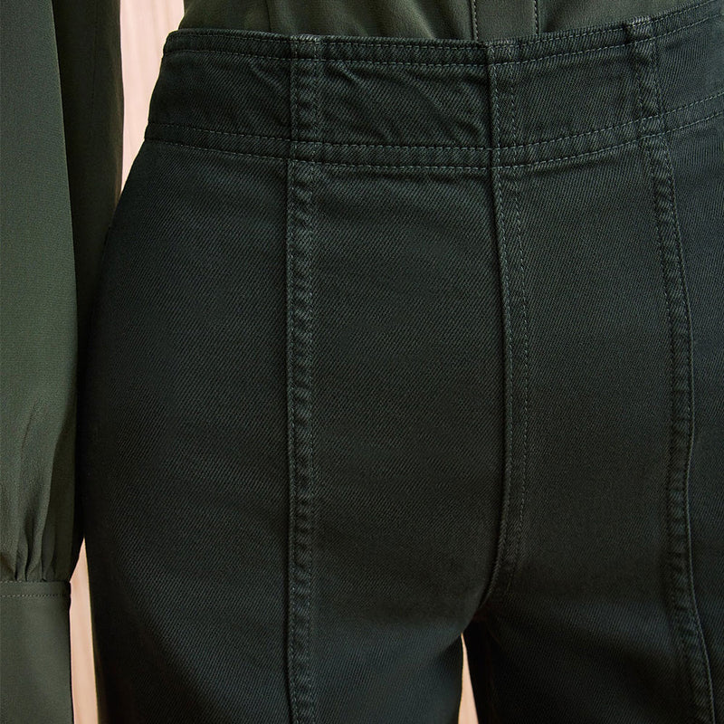 Ulla Johnson - Jeans The Bianca Wide Leg - Vert Hunter