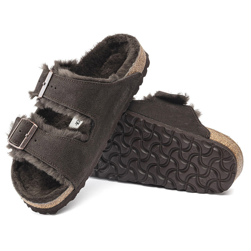 Birkenstock - Sandales Arizona en Fourrure - Mocha