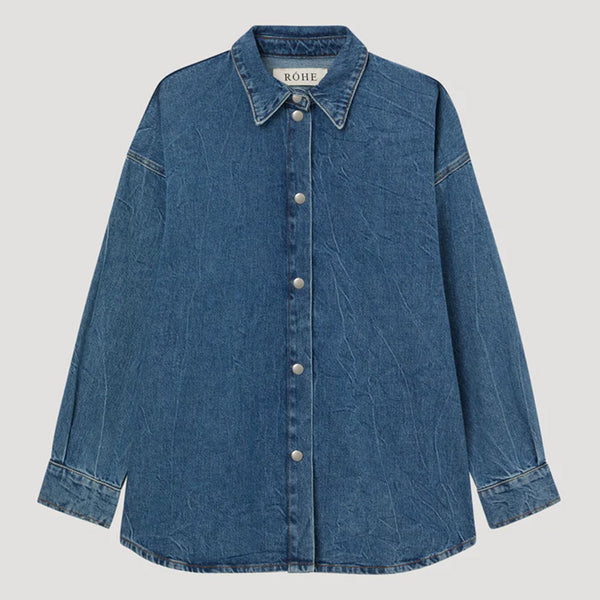 Rohe - Chemise Denim Oversized - Bleu Mid