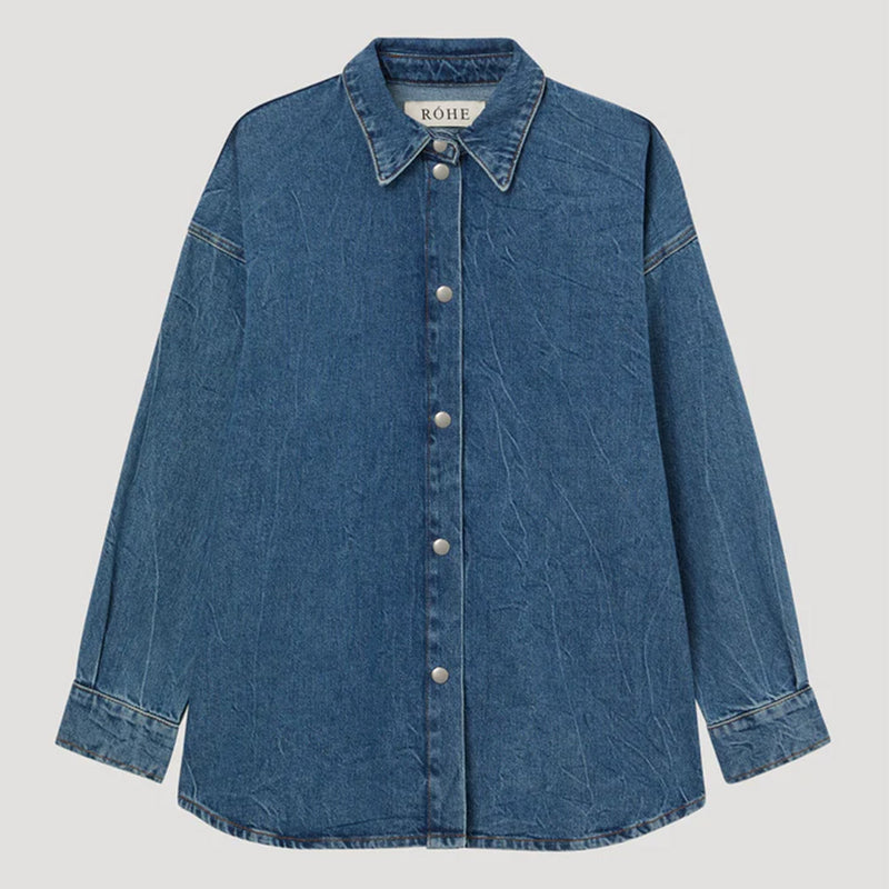 Rohe - Chemise Denim Oversized - Bleu Mid
