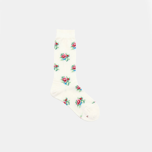 Babaco - Chaussettes Rose - Blanc
